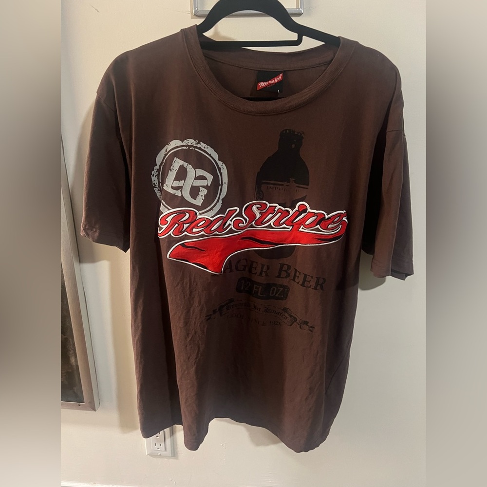 Red Stripe Beer Shirt